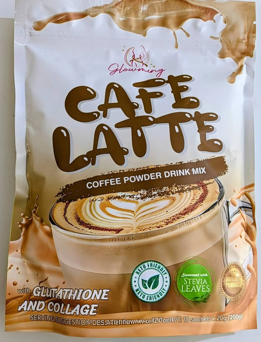 GLOWMING CAFE LATTE COFFEE POWDER DRINK MIX