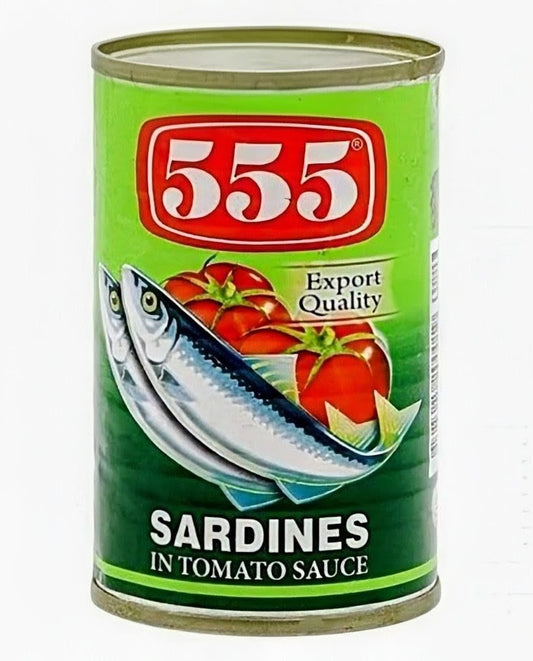 555 SARDINES IN TOMATO SAUCE 155G