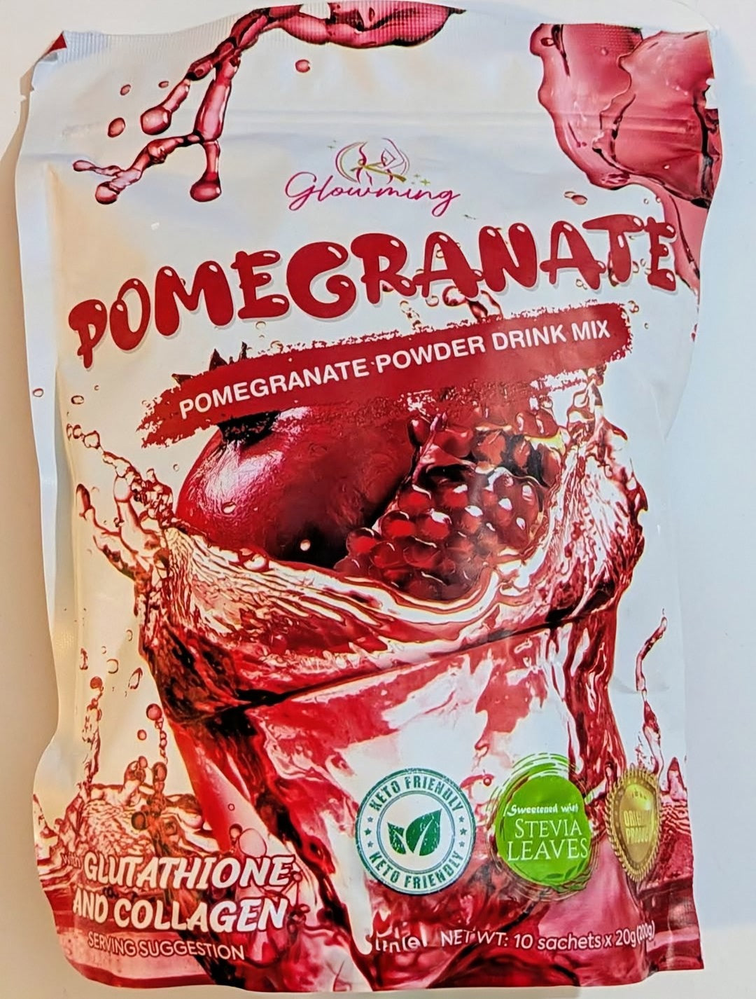 GLOWMING POMEGRANATE POWDER DRINK MIX