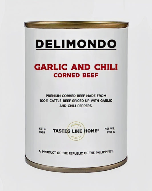 DELIMONDO GARLIC AND CHILI CORNED BEEF 260G