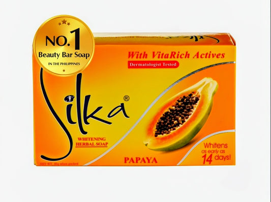 SILKA PAPAYA SKIN LIGHTENING & BRIGHTENING SOAP 90G