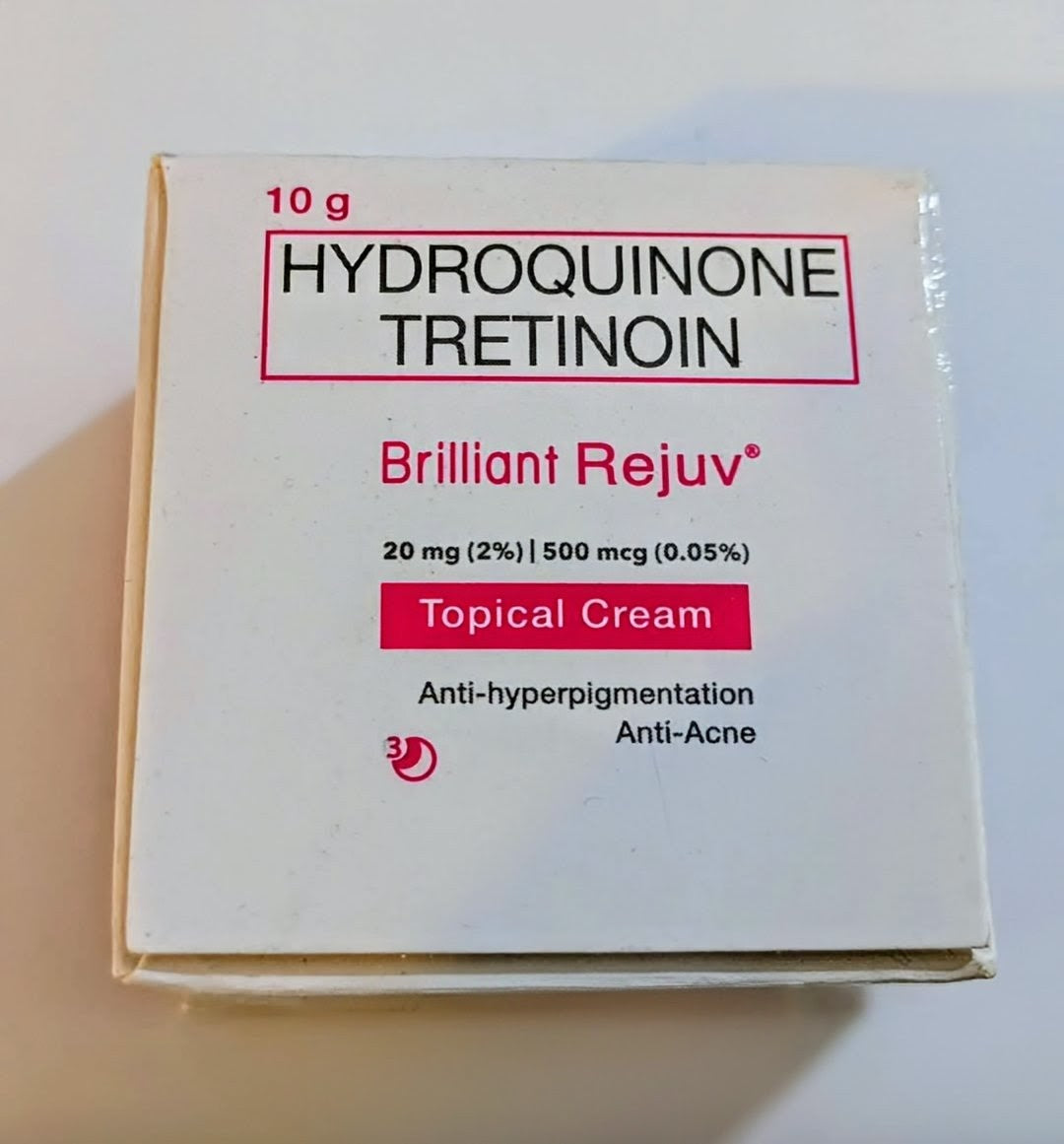HYDROQUINONE TRETINOIN BRILLIANT REJUV TOPICAL CREAM 10G