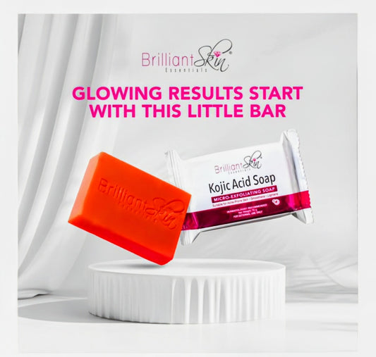 BRILLIANT SKIN KOJIC ACID SOAP MICRO-EXFOLIATING SOAP