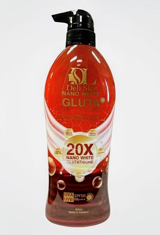 DELI SKIN NANO WHITE GLUTA LOTION (500ML)
