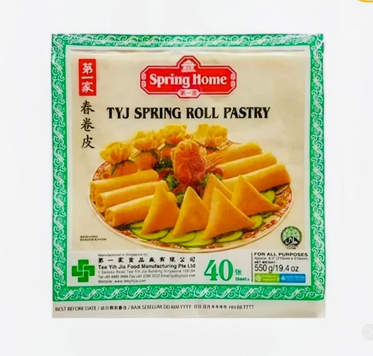 TIGER TIGER SPRING ROLL PASTRY MEDIUM 40 SHEETS (550G)