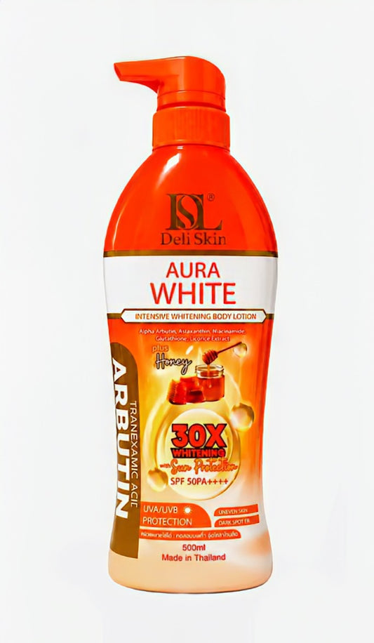 DELI SKIN AURA WHITE INTENSIVE WHITENING BODY LOTION 500ML