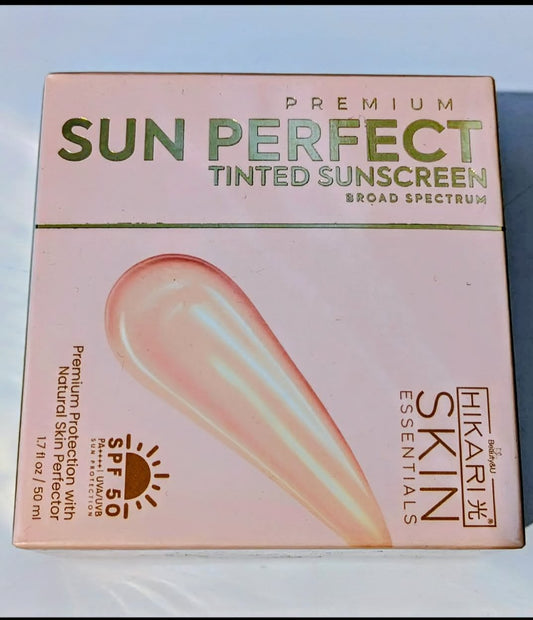 HIKARI SKIN ESSENTIALS PREMIUM SUN PERFECT TINTED SUNSCREEN SPF50 (50ML)