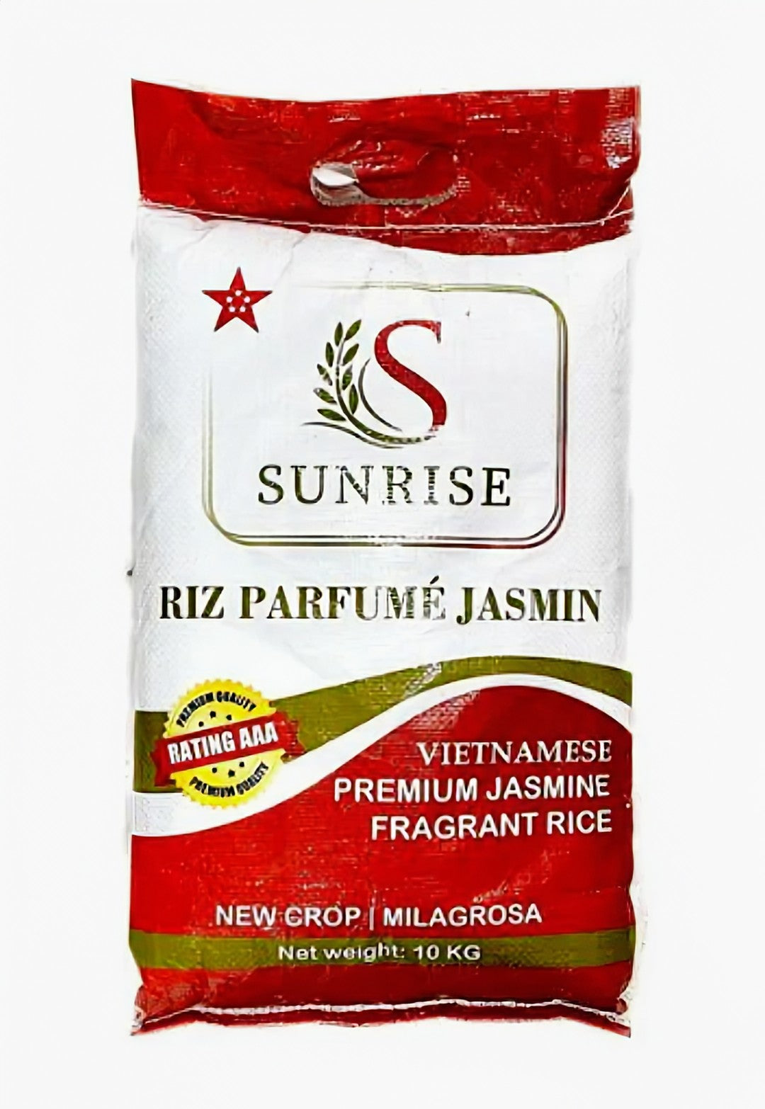 SUNRISE PREMIUM JASMINE FRAGRANT RICE 10KGS