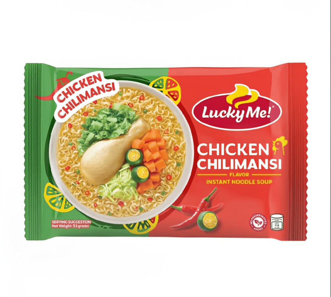 LUCKY ME CHICKEN CHILIMANSI INSTANT NOODLE SOUP 55G