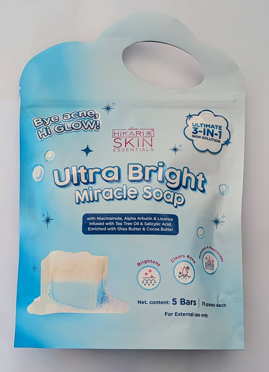 HIKARI SKIN ULTRA BRIGHT MIRACLE SOAP 5x75g