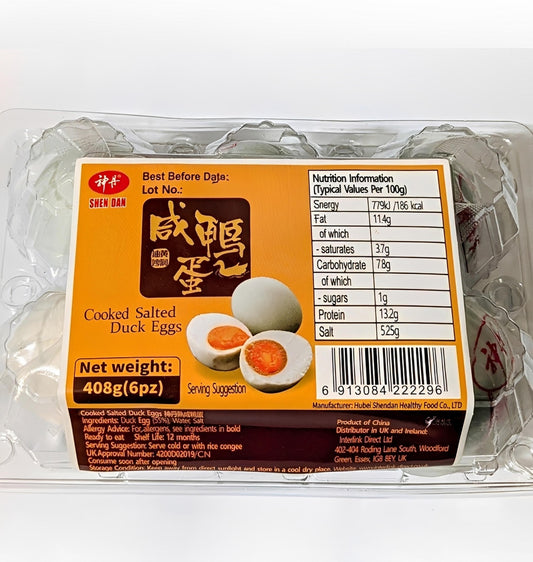 COOKED SALTED DUCK EGGS (6PCS)