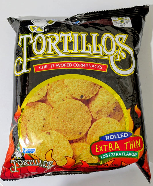 GRANNY GOOSE TORTILLOS CHILI FLAVOR