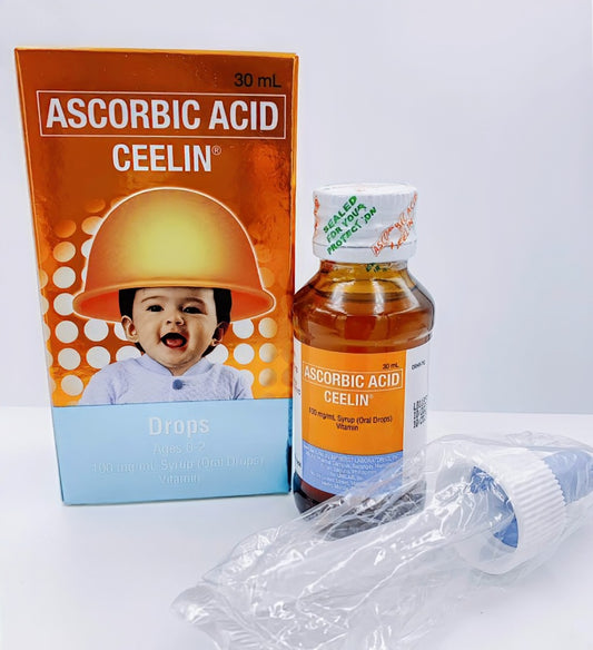 ASCORBIC ACID CEELIN DROPS ORANGE FLAVOR (30ML) 0-2 years old