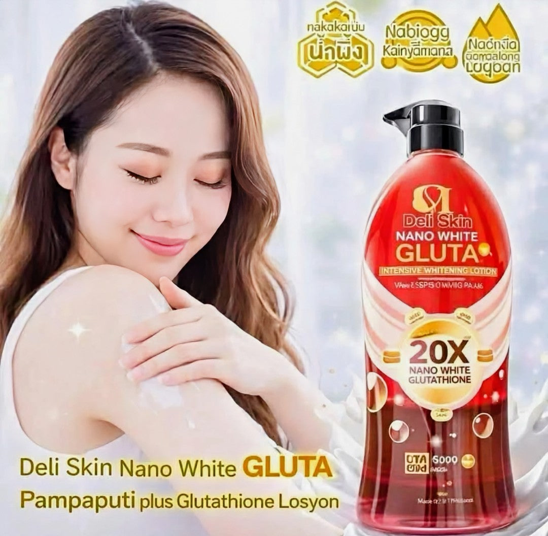 DELI SKIN NANO WHITE GLUTA LOTION (500ML)