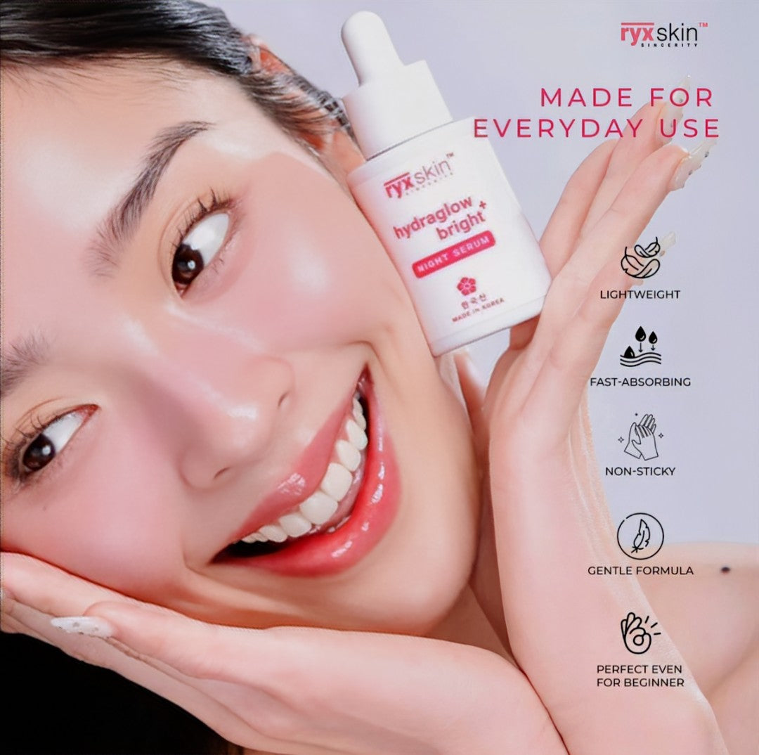 RYX SKIN HYDRAGLOW + BRIGHT NIGHT SERUM