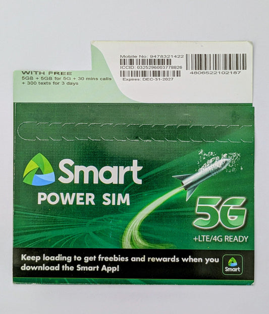 SMART POWER SIM 5G+LTE 4G READY (ROAMING READY)