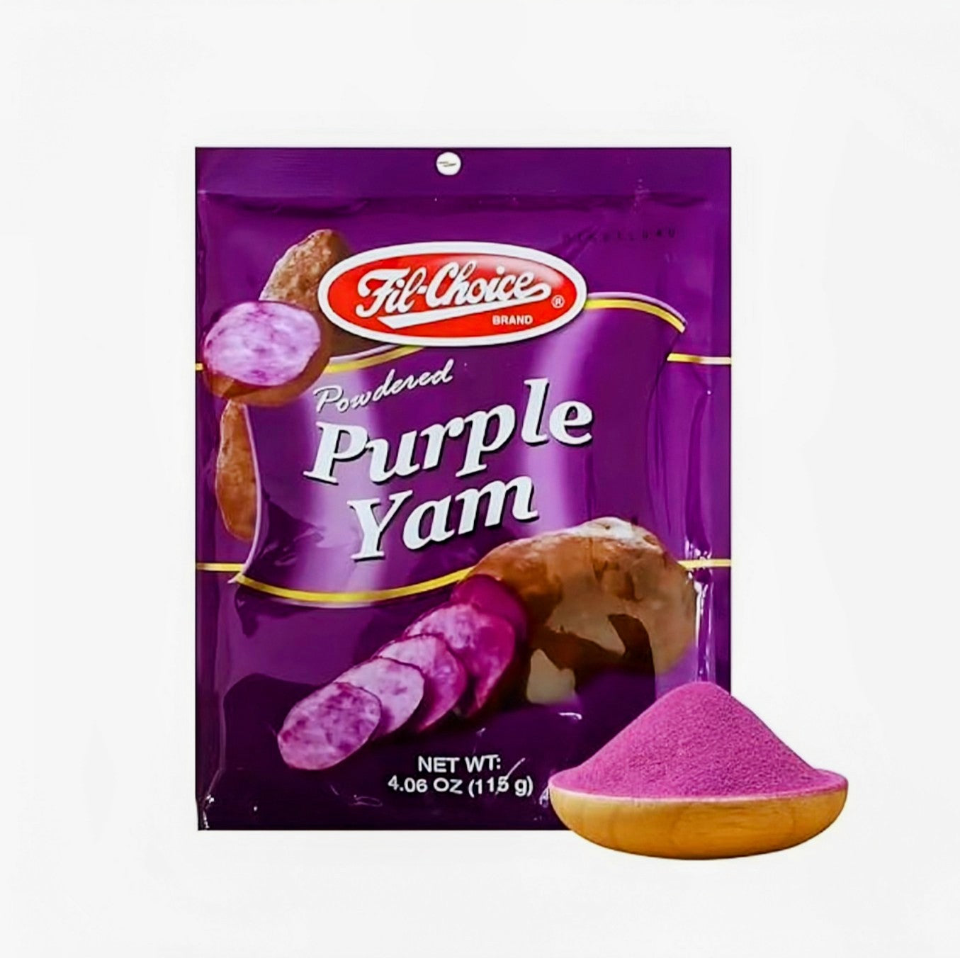 FIL-CHOICE
POWDERED PURPLE YAM (Ube) 115g 100% Dehydrated Yam