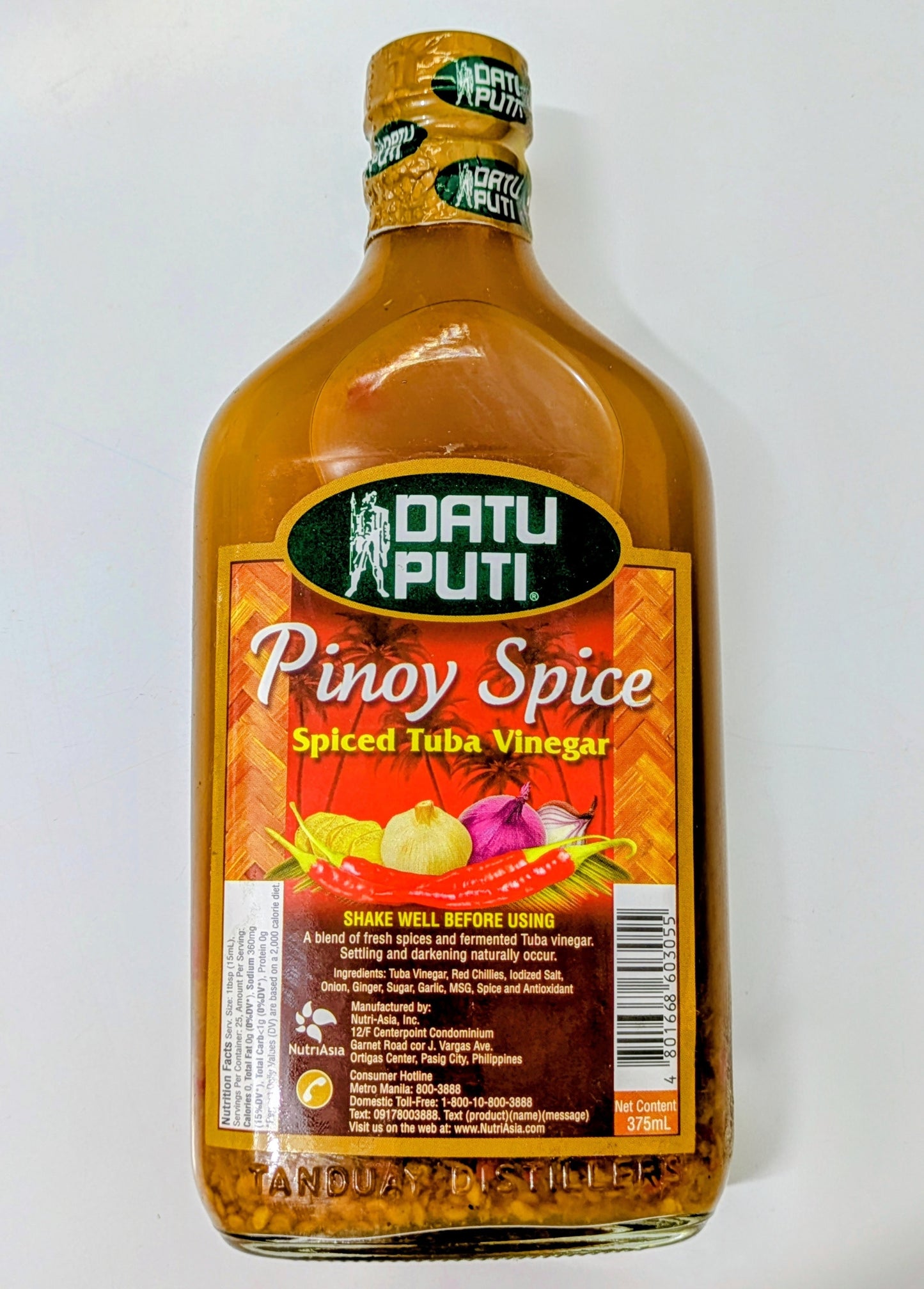 DATU PUTI PINOY SPICED TUBA VINEGAR 375ml